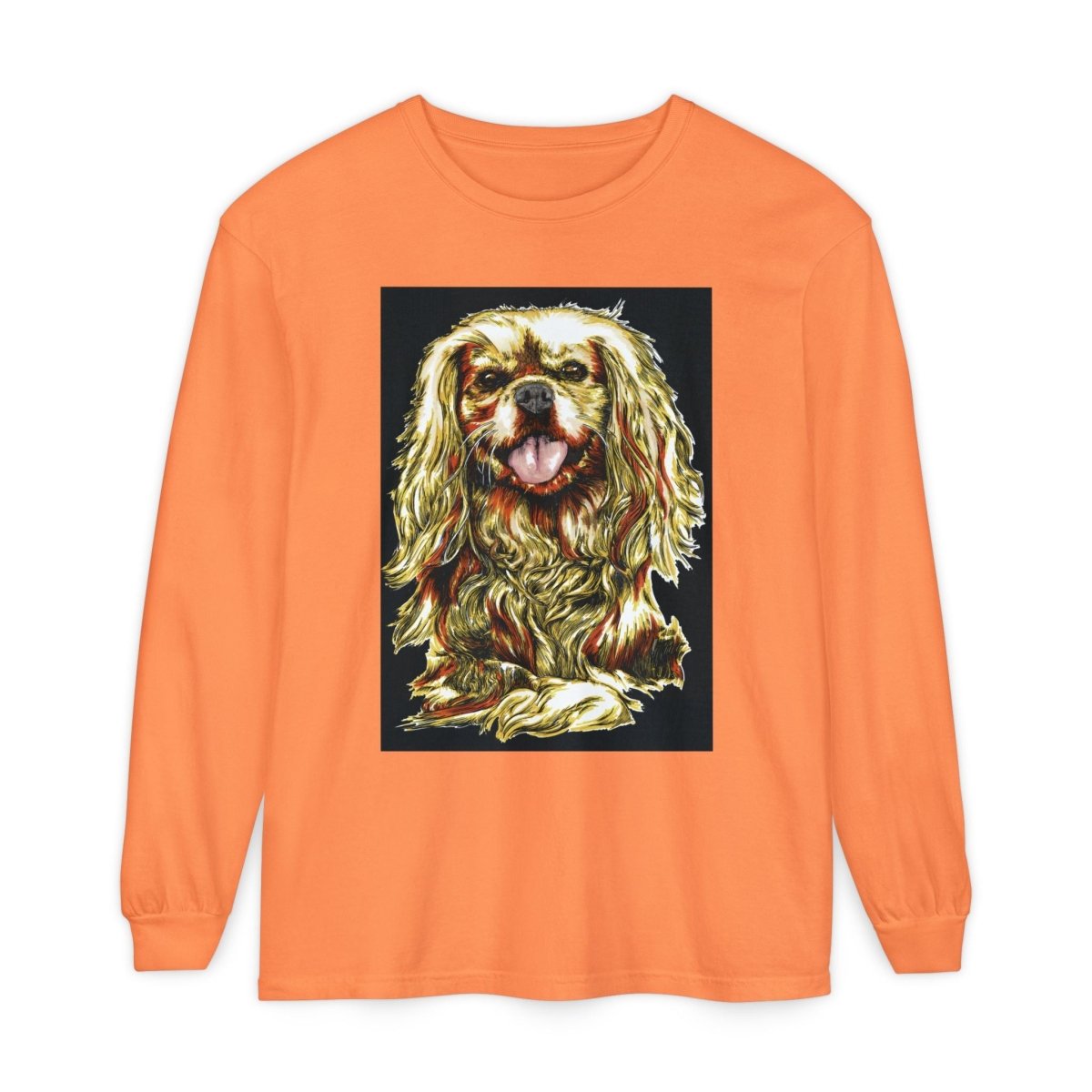 Vintage Dog Portrait Long Sleeve T-Shirt - Perfect Gift for Pet Lovers - Curran Artworks