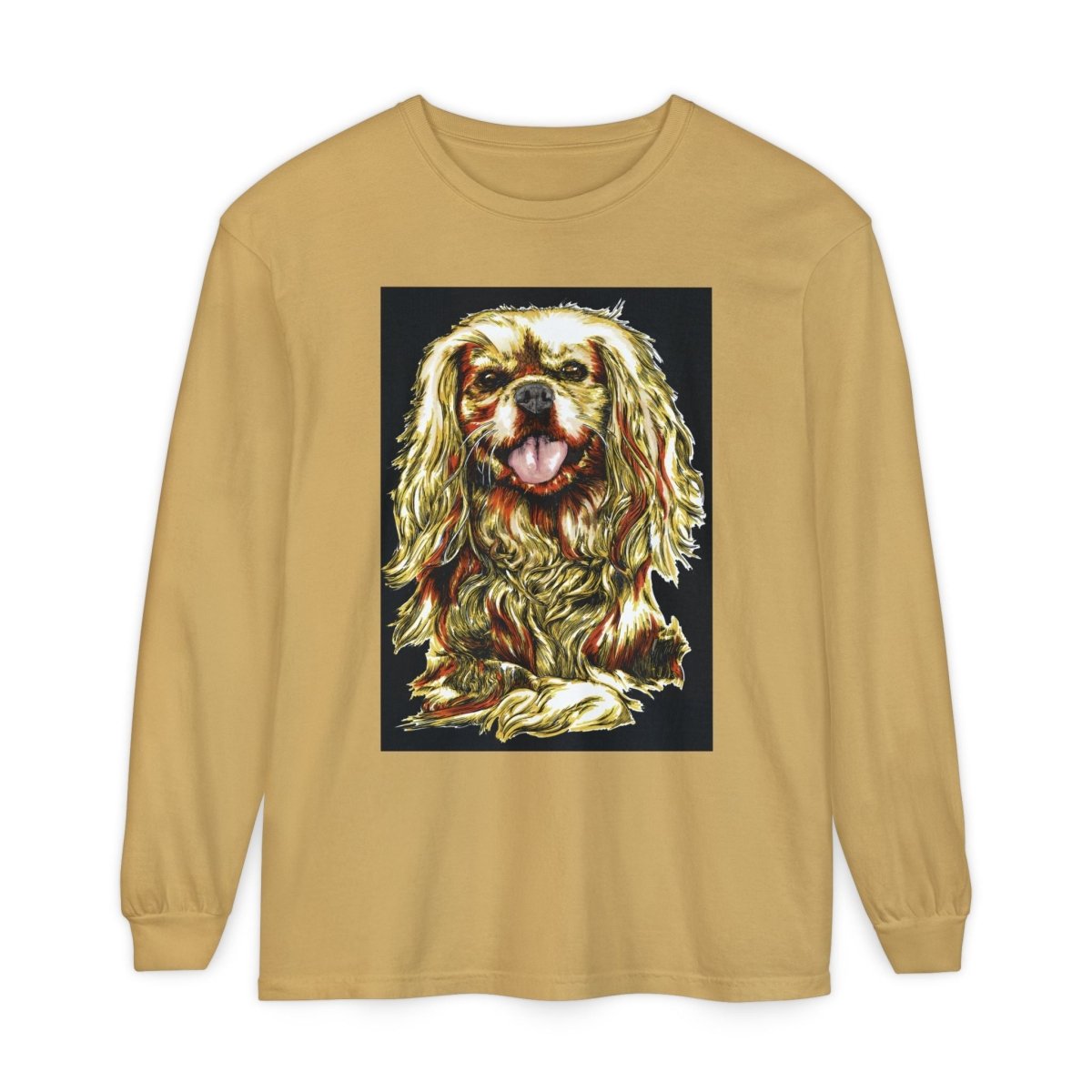 Vintage Dog Portrait Long Sleeve T-Shirt - Perfect Gift for Pet Lovers - Curran Artworks