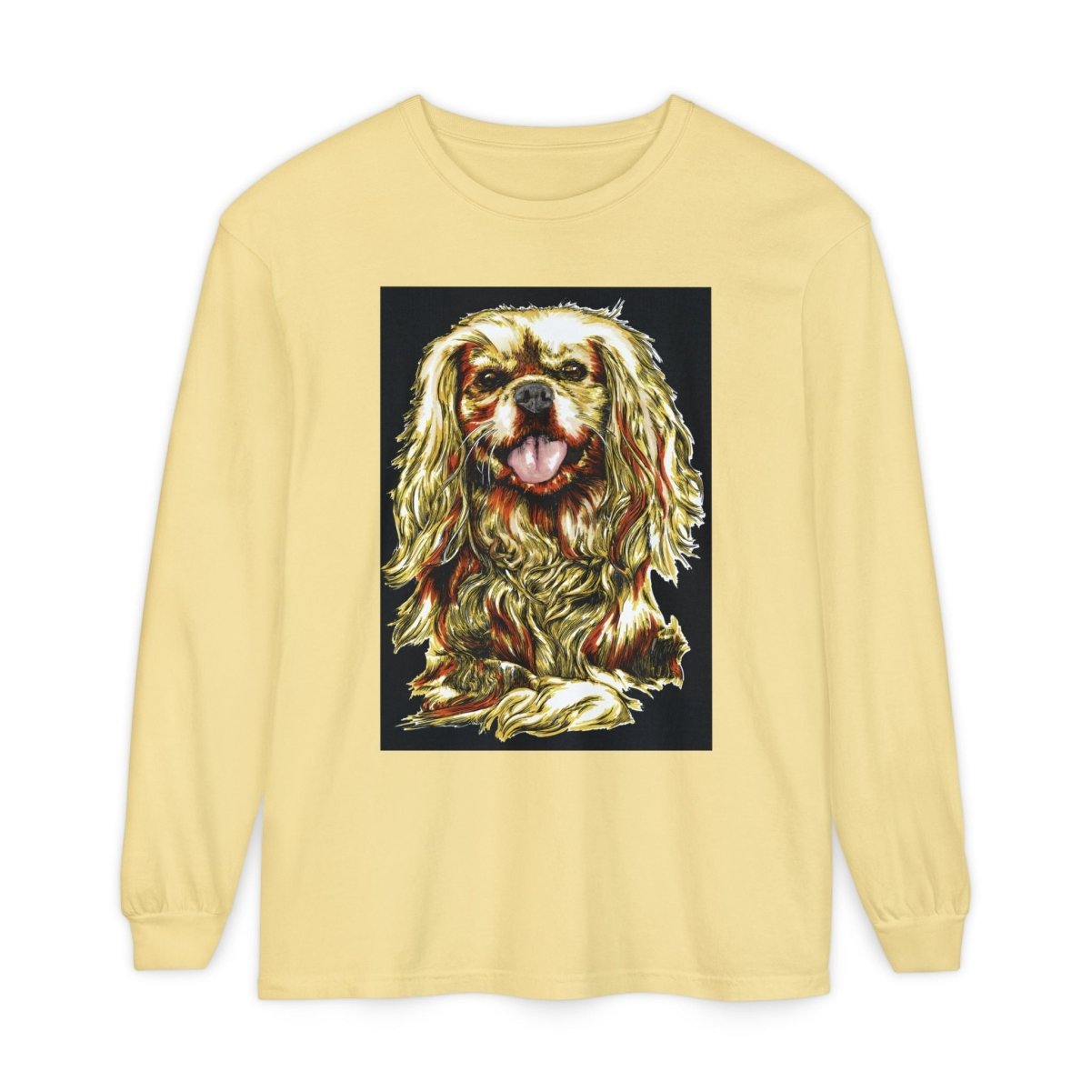 Vintage Dog Portrait Long Sleeve T-Shirt - Perfect Gift for Pet Lovers - Curran Artworks
