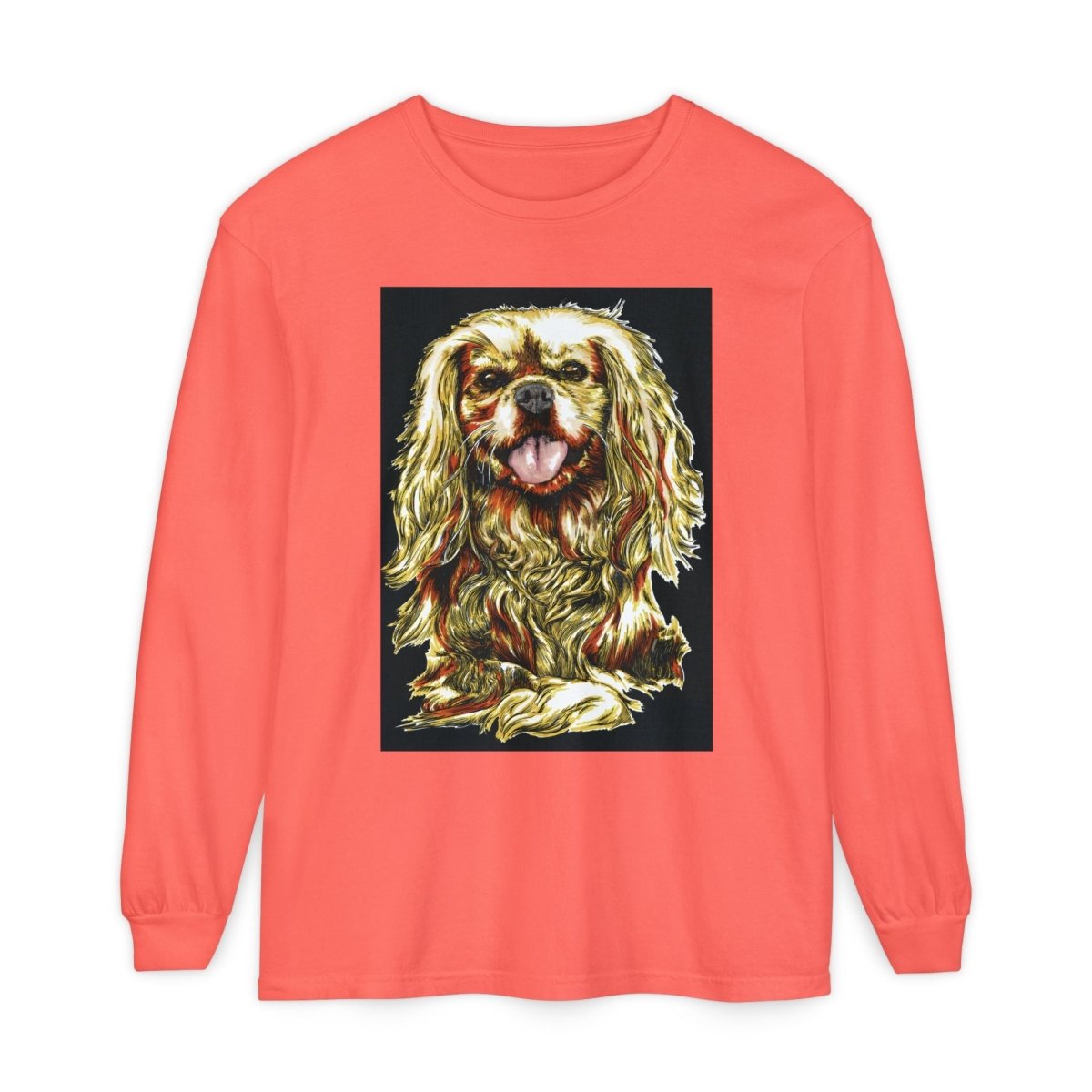 Vintage Dog Portrait Long Sleeve T-Shirt - Perfect Gift for Pet Lovers - Curran Artworks