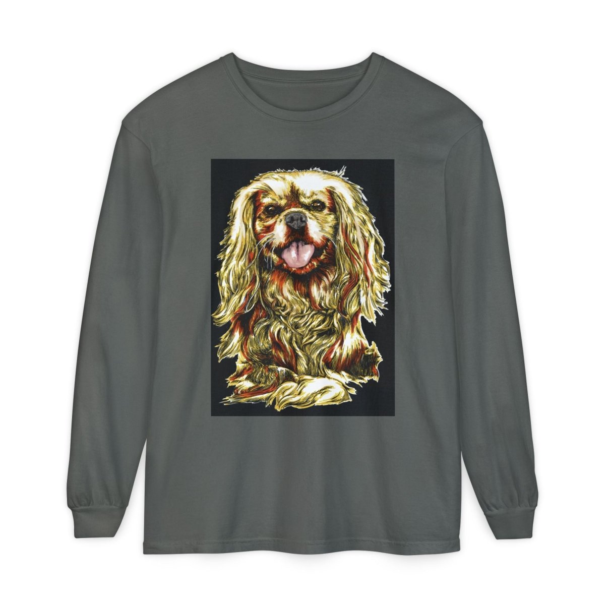 Vintage Dog Portrait Long Sleeve T-Shirt - Perfect Gift for Pet Lovers - Curran Artworks