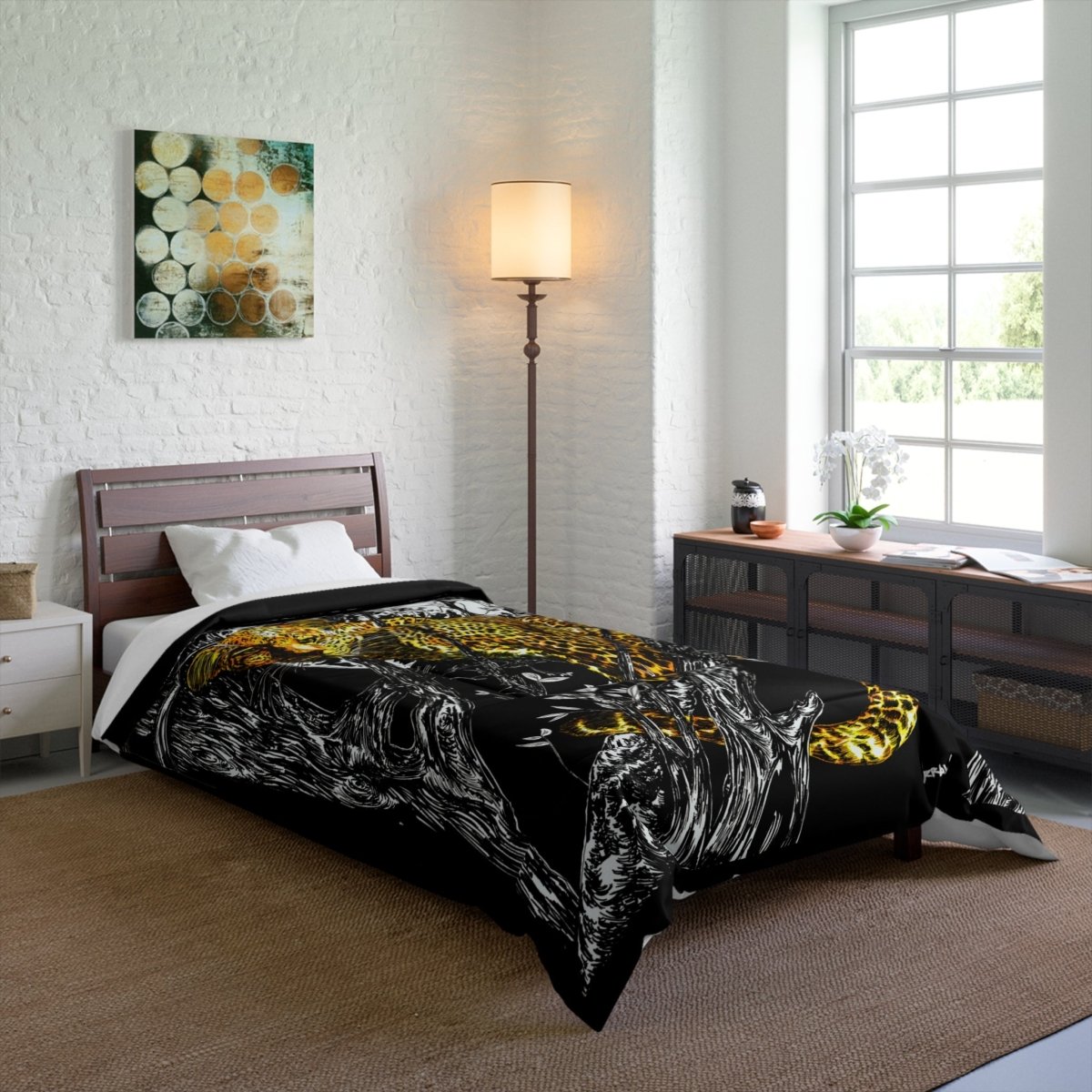 Wild Cheetah Comforter – Cozy Jungle - Inspired Bedding for Nature Lovers - Curran Artworks