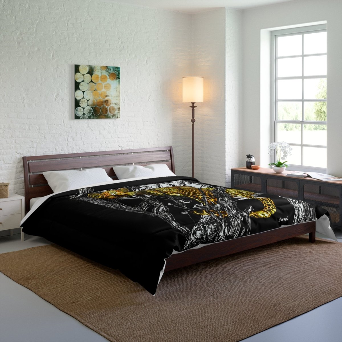 Wild Cheetah Comforter – Cozy Jungle - Inspired Bedding for Nature Lovers - Curran Artworks