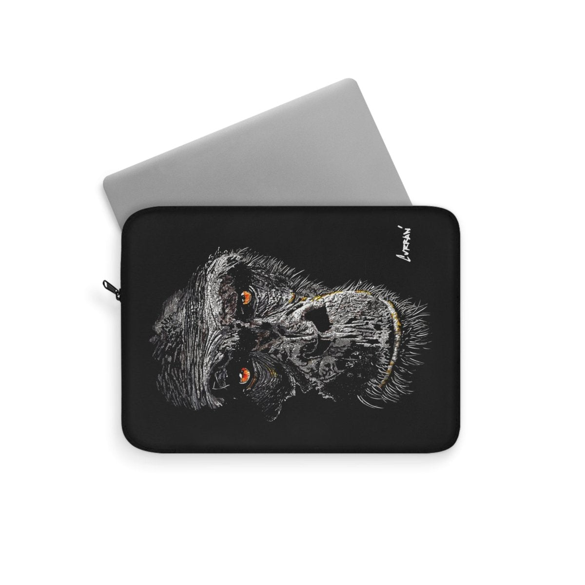 Wild Gorilla Laptop Sleeve - Hand Drawn Stylish Art & Protective Case for Tech Lovers - Curran Artworks