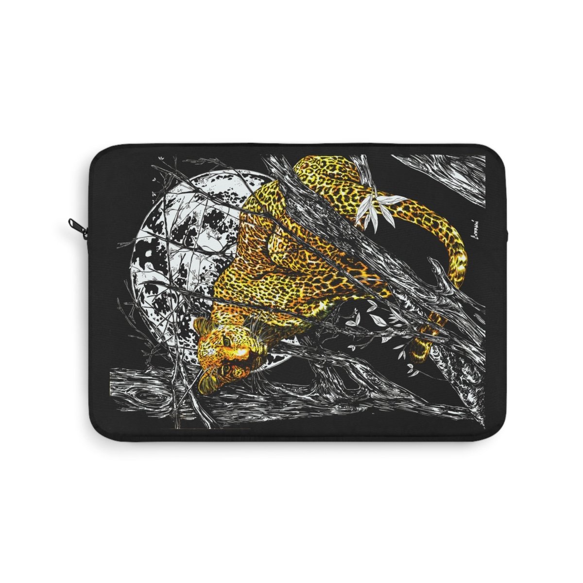 Wildlife Cheetah Laptop Sleeve - Stylish & Protective Tech Accessory - Curran Artworks