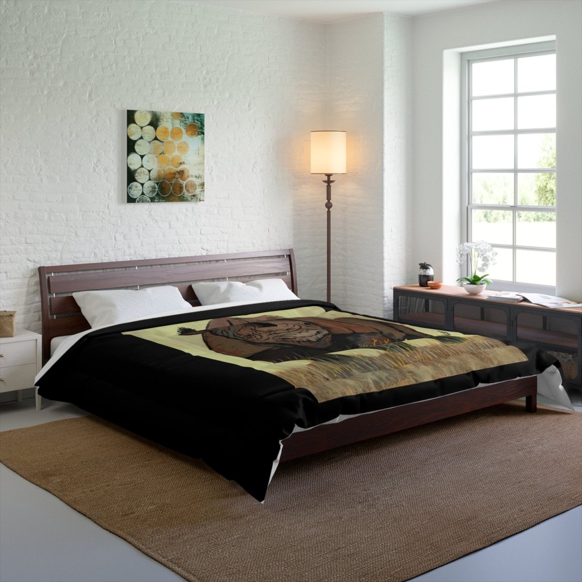 Wildlife - Inspired Rhino Comforter for Nature Lovers - Curran Artworks
