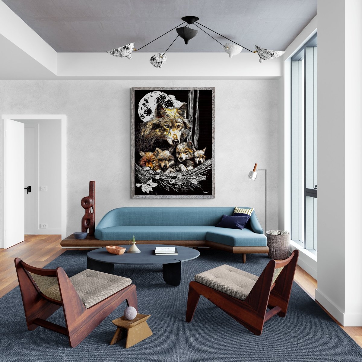 Wolf and Cubs Digital Download - Curran Artworks