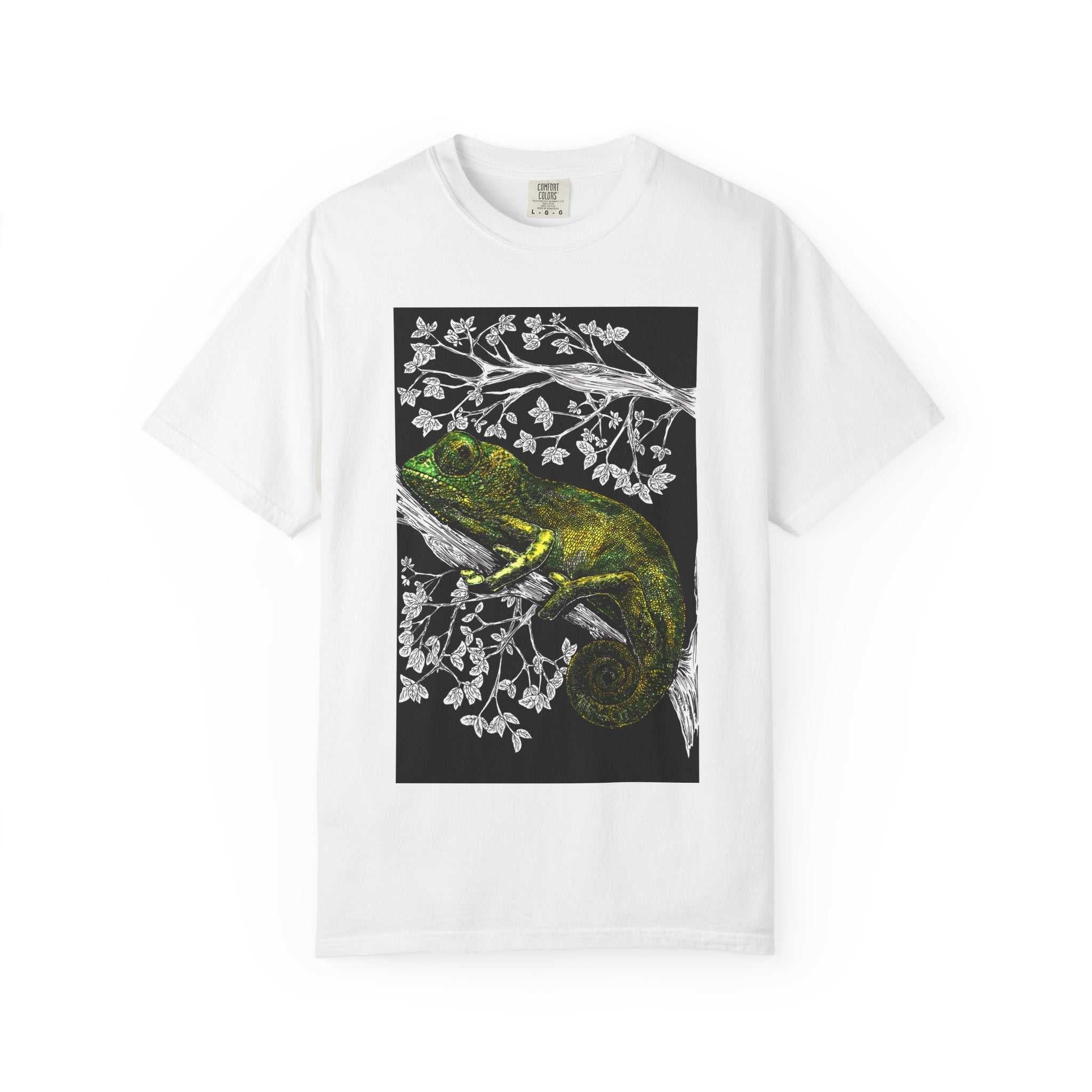 Chameleon Art Unisex Garment-Dyed T-Shirt - Nature Lover's