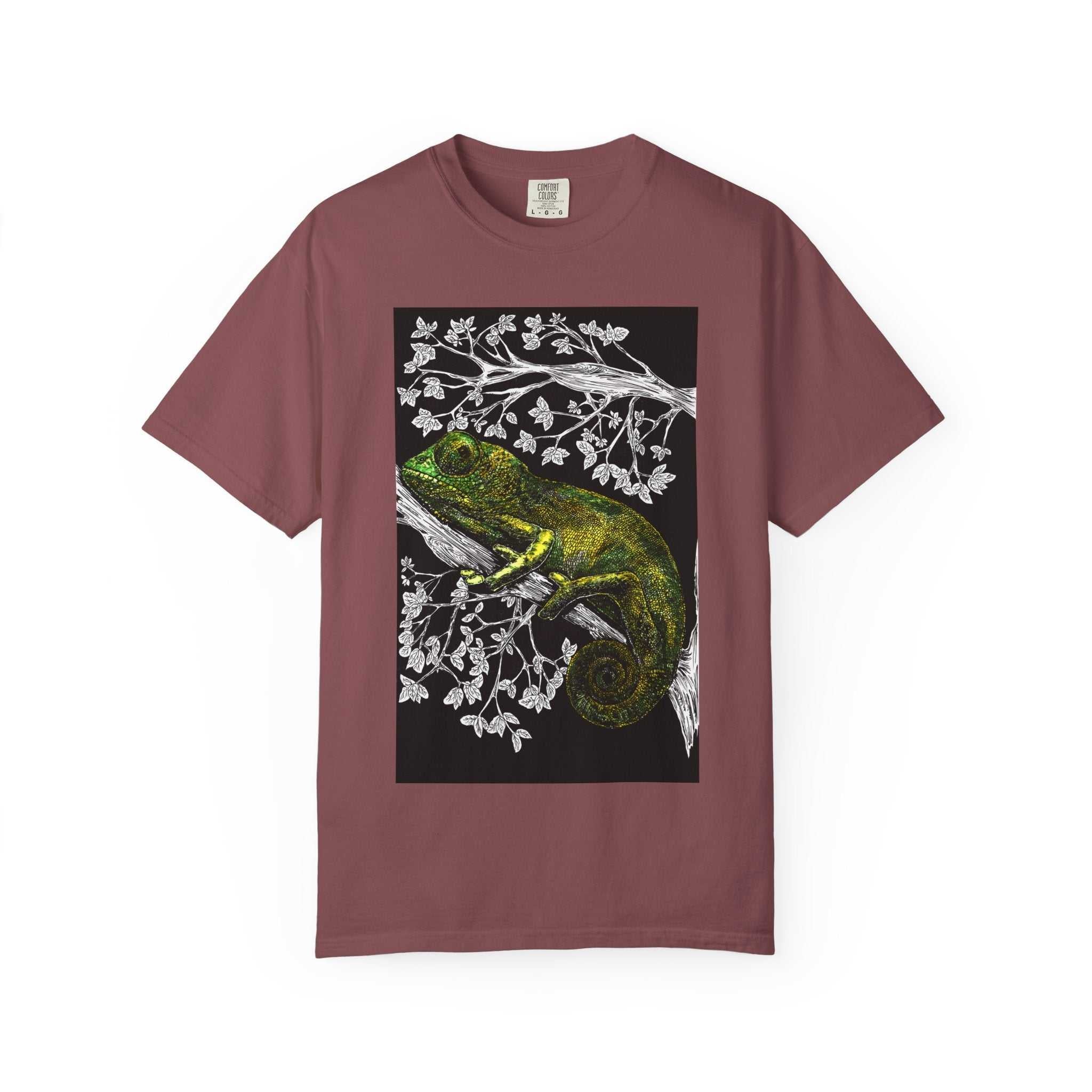 Chameleon Art Unisex Garment-Dyed T-Shirt - Nature Lover's