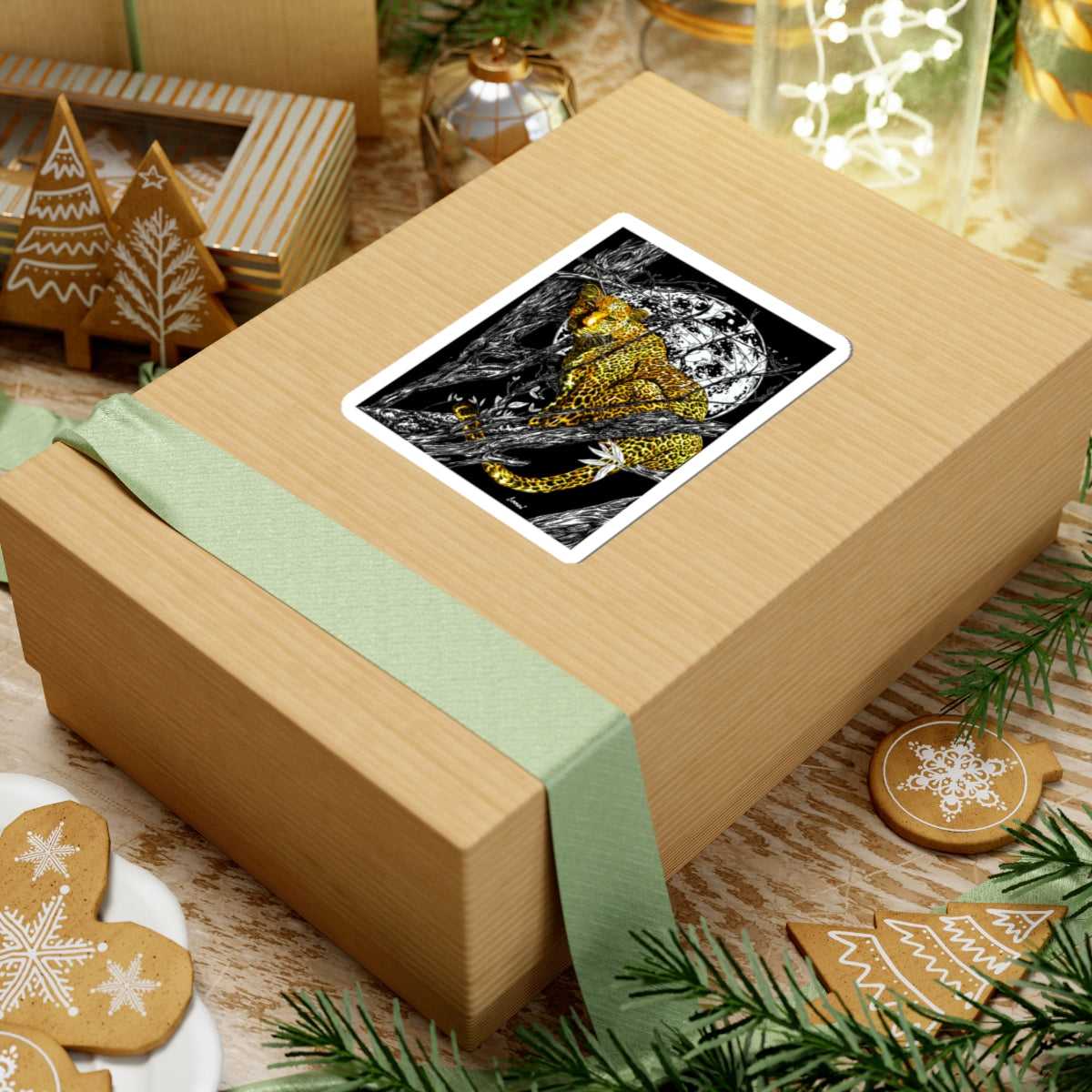 Unleash your wild side with Cheetah Kiss-Cut Stickers | Jungle Wild Animal Art for Nature Lovers. Add a fierce touch to your belongings today! 🐆🌿