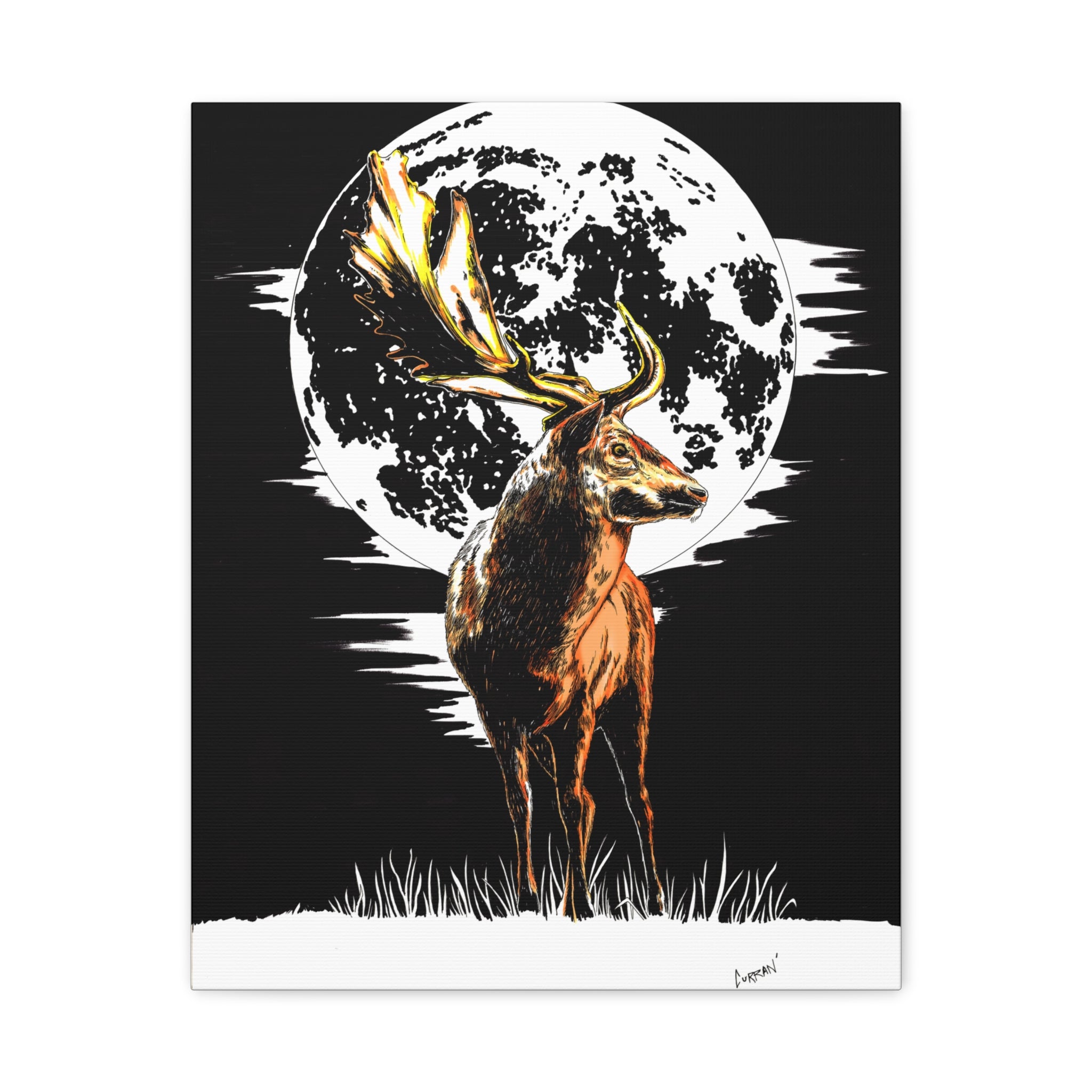 Deer Wall Art, Deer Print, Wildlife Art, Rustic Wall Decor