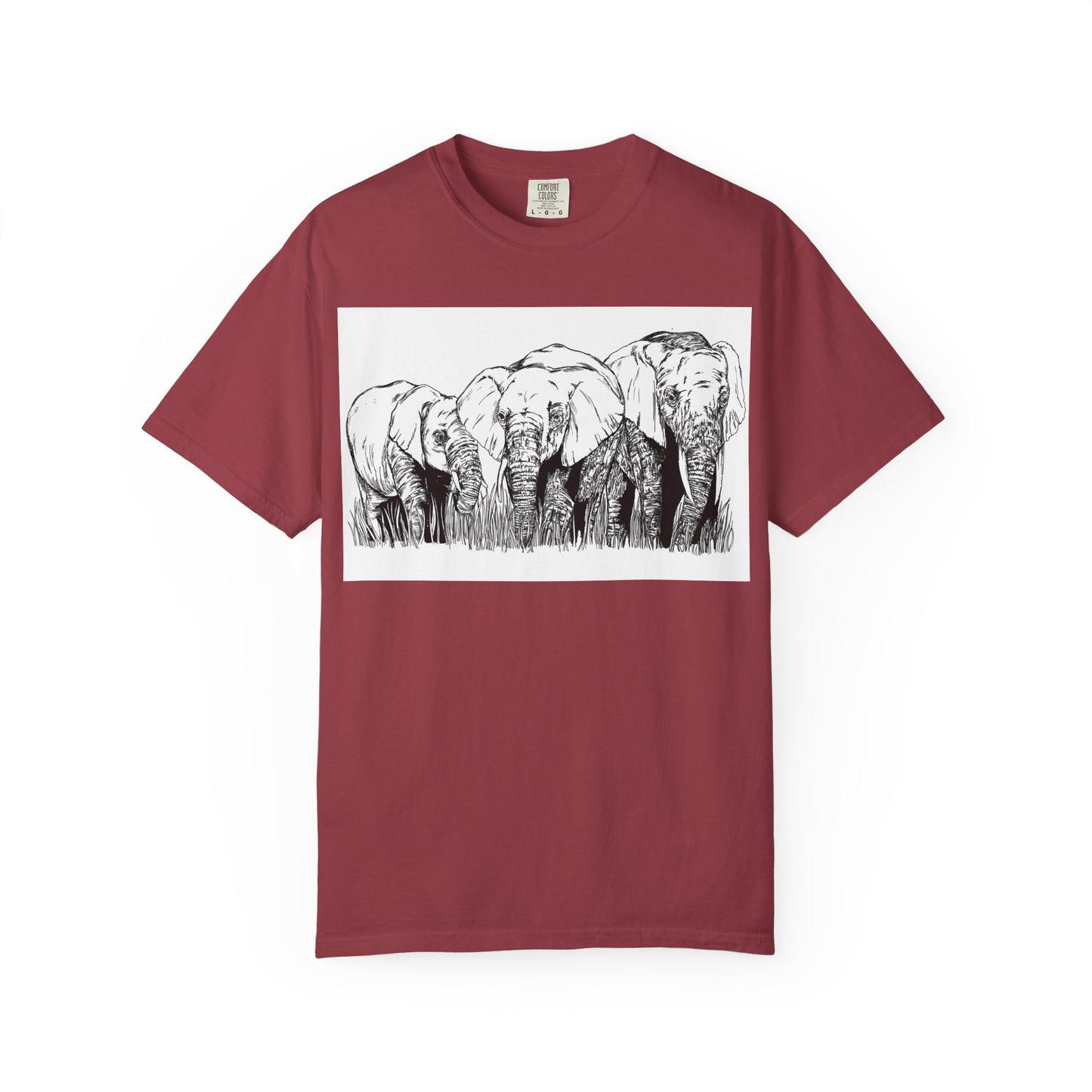 Eco-Friendly Elephant Graphic Unisex T-Shirt