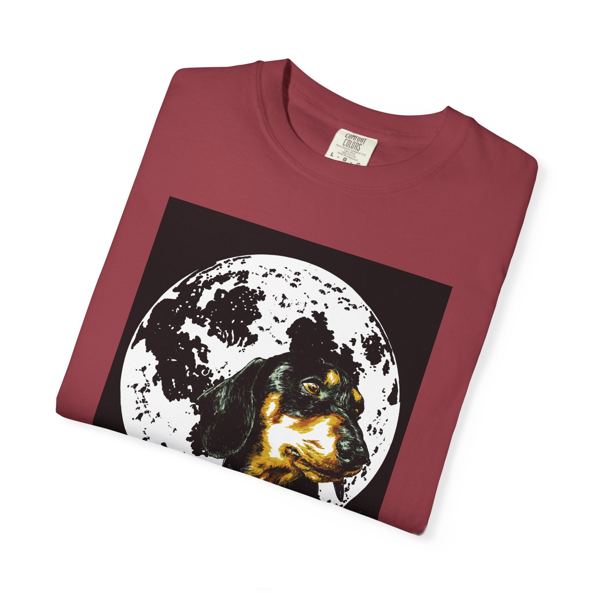 Dachshund Puppies Full Moon Dog Lovers T-Shirt