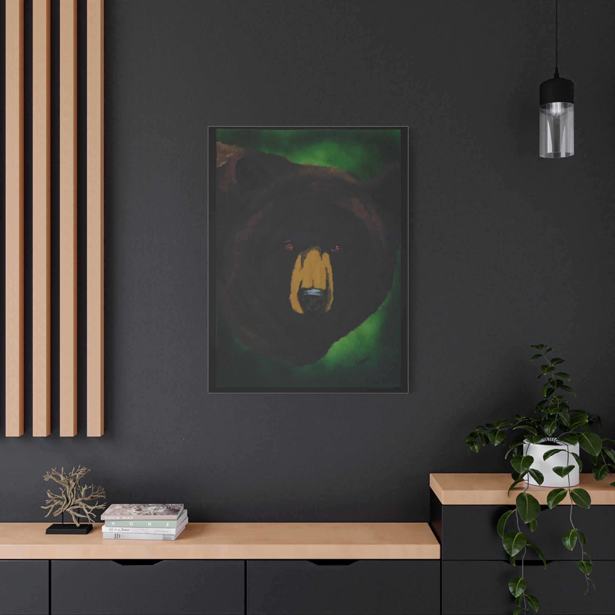 Brown Bear Wall Art, Brown Bear Art Print