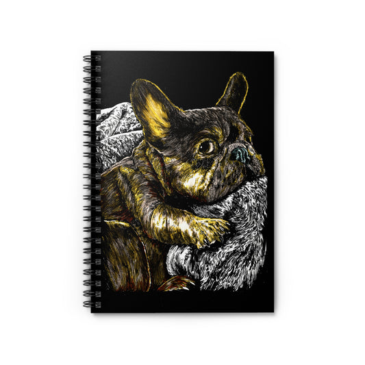 French Bulldog Spiral Notebook - Ruled Line
