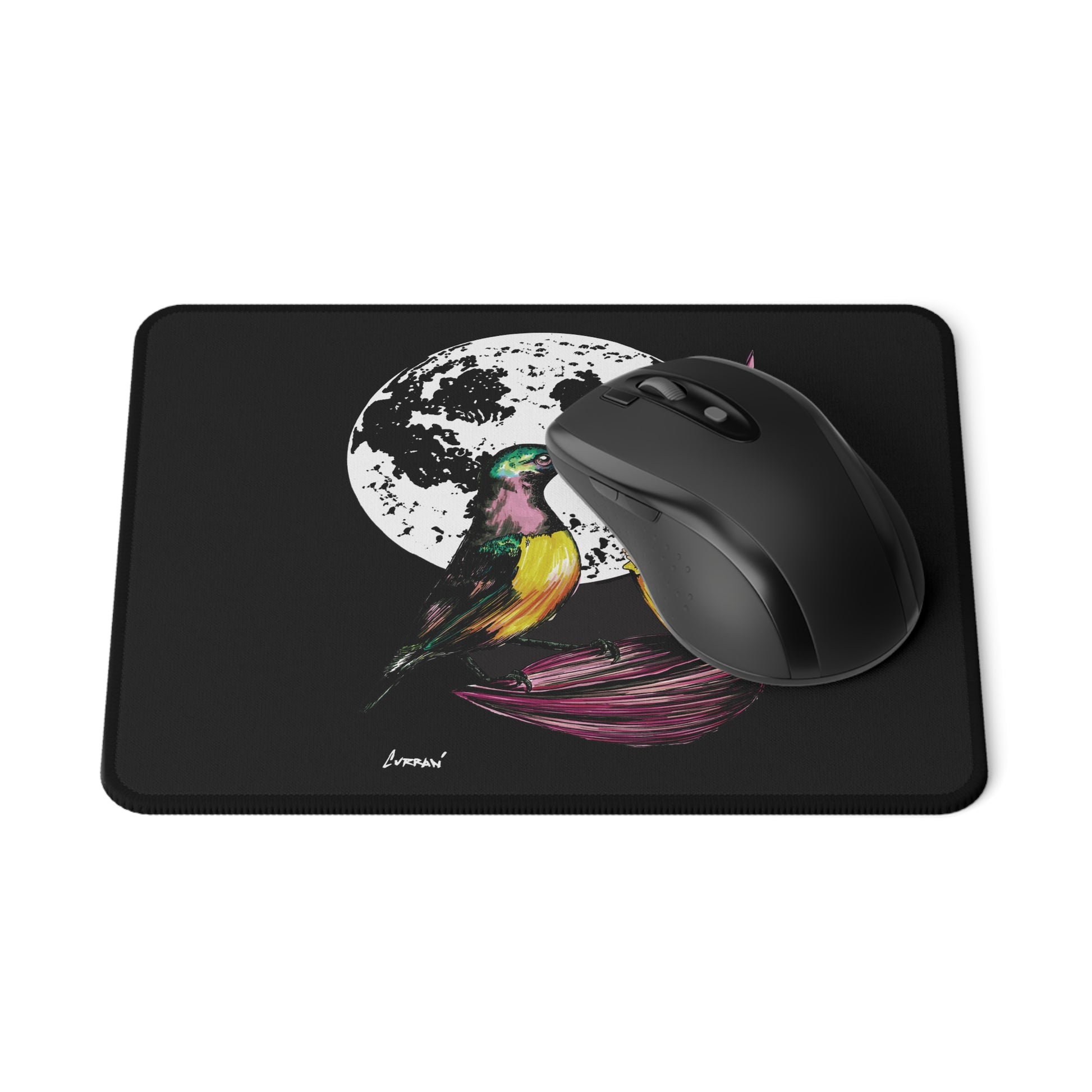 Colorful Hummingbird Mouse Pad - Non-Slip Design for Gamers