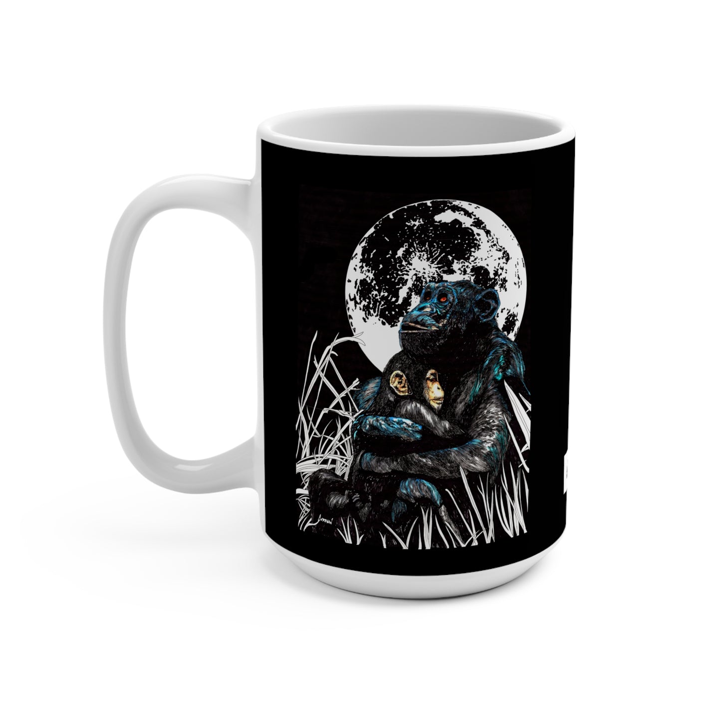 Gorilla and Child 15oz Mug - Perfect Gift for Animal Lovers