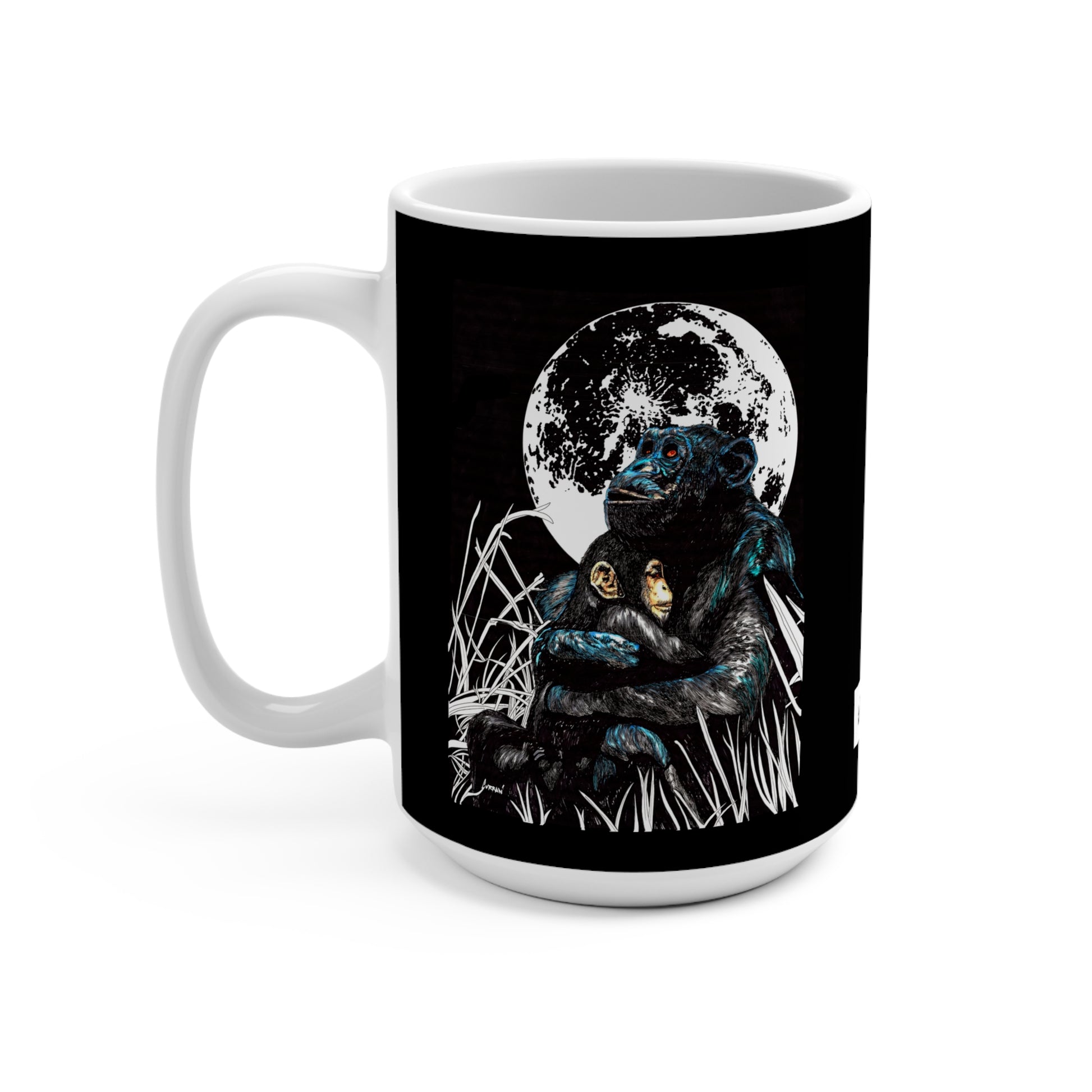 Gorilla and Child 15oz Mug - Perfect Gift for Animal Lovers