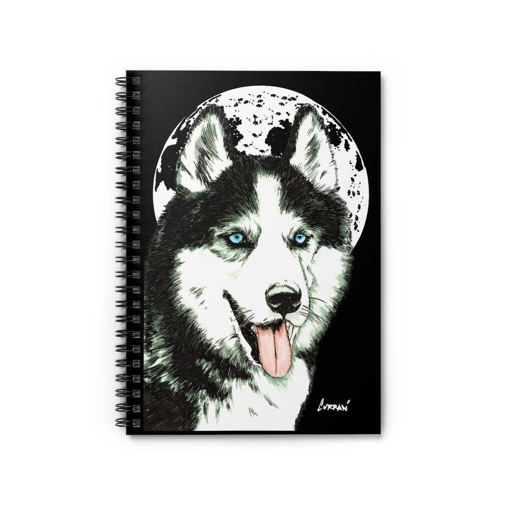 Discover the perfect gift for Siberian Husky Spiral Notebook – Ruled Line, Original Hand-Drawn Art featuring a beautiful Husky design.