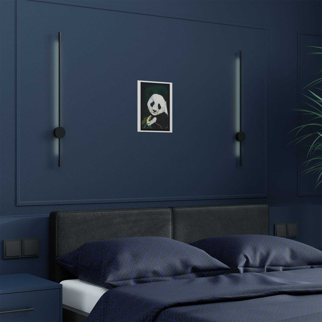 Giant Panda Portrait Satin Poster - Wall Art for Nature Lovers