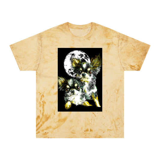 Chihuahua Unisex Color Blast T-Shirt - Moonlit Night Design
