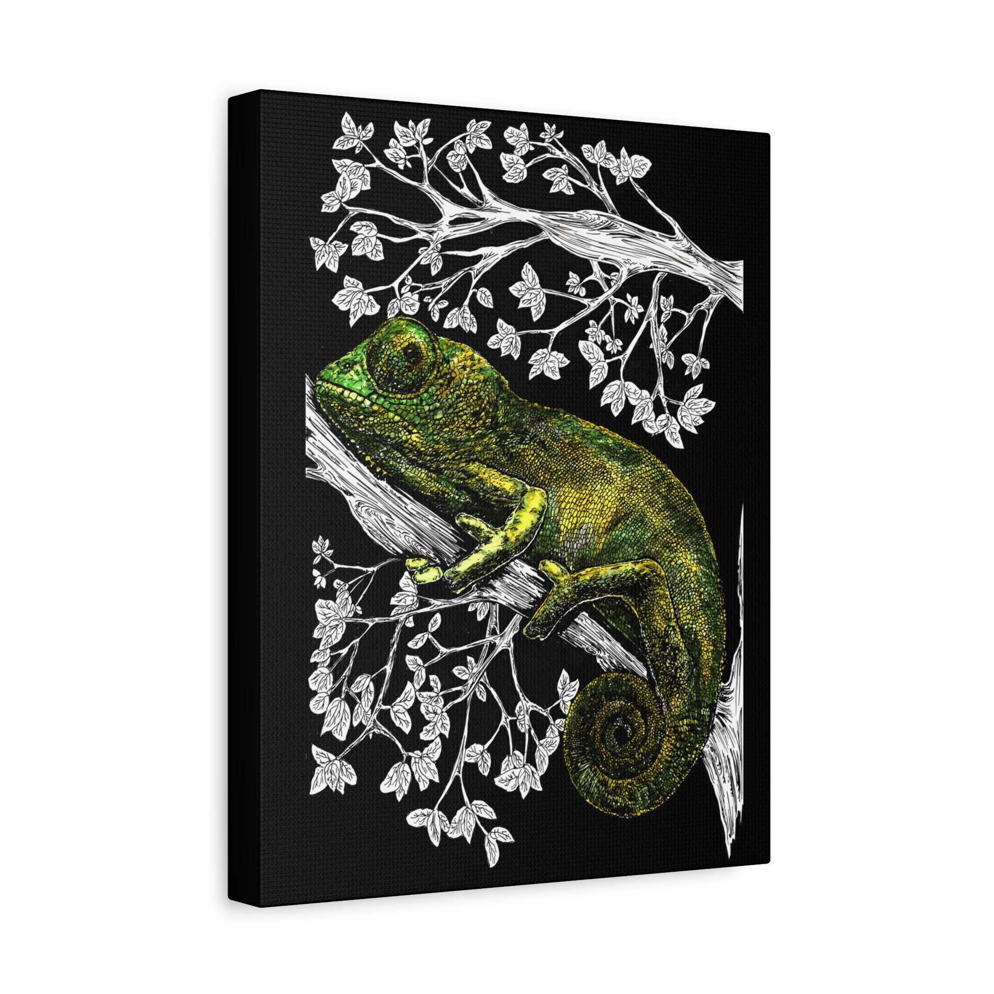 Chameleon in Tree Wall Art Print of the Original wall art