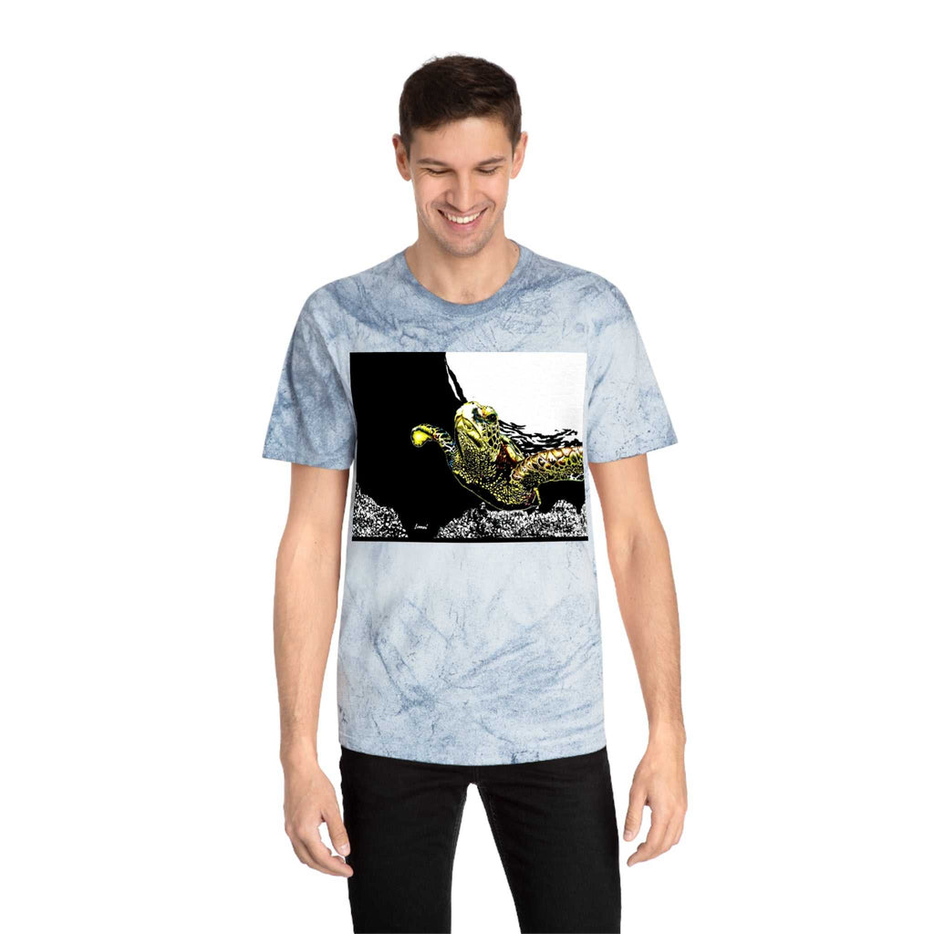 Ocean Vibes Unisex T Shirt with Hand Drawn Sea Turtle Art