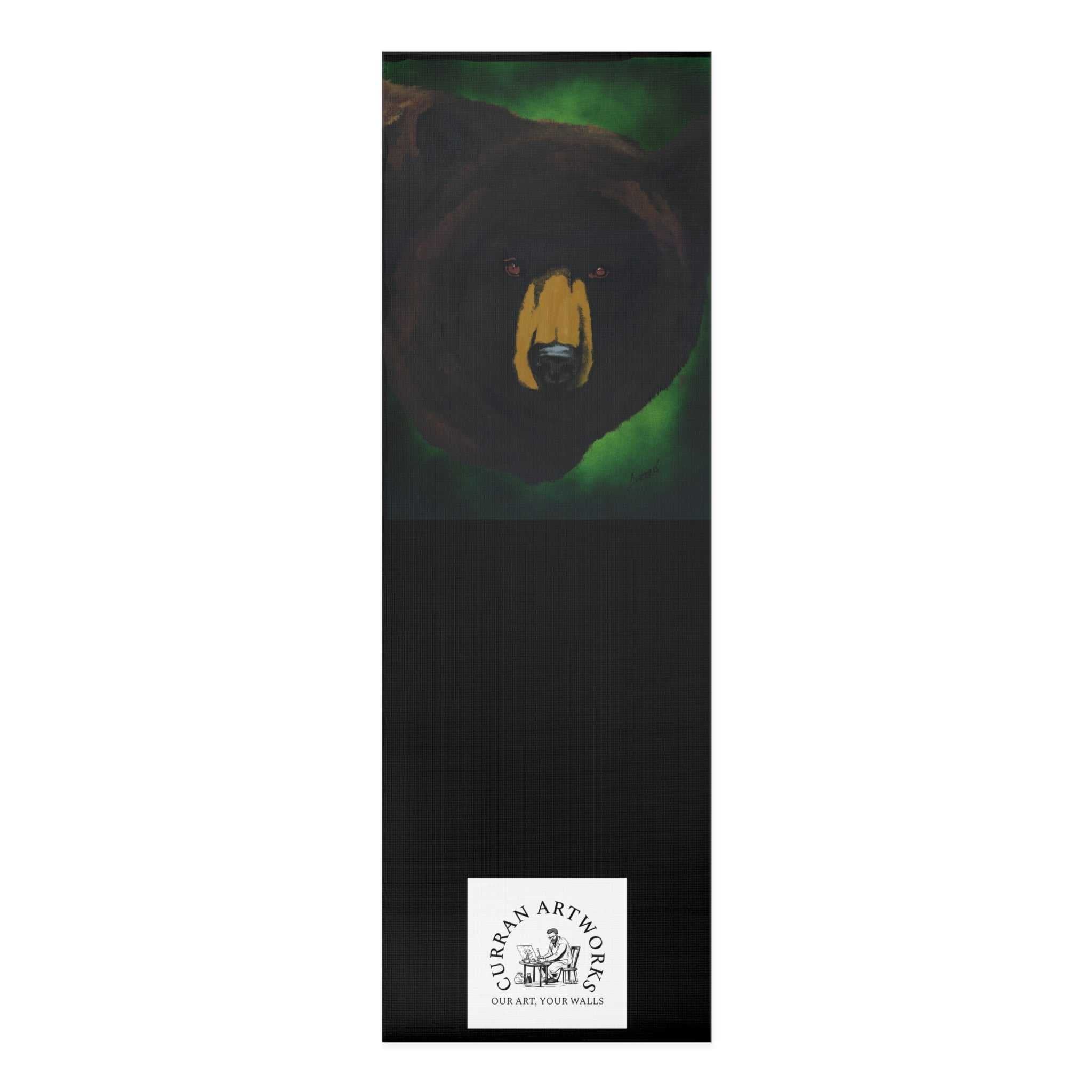 Brown Bear Yoga Mat featuring Original Brown Bear Wall Art