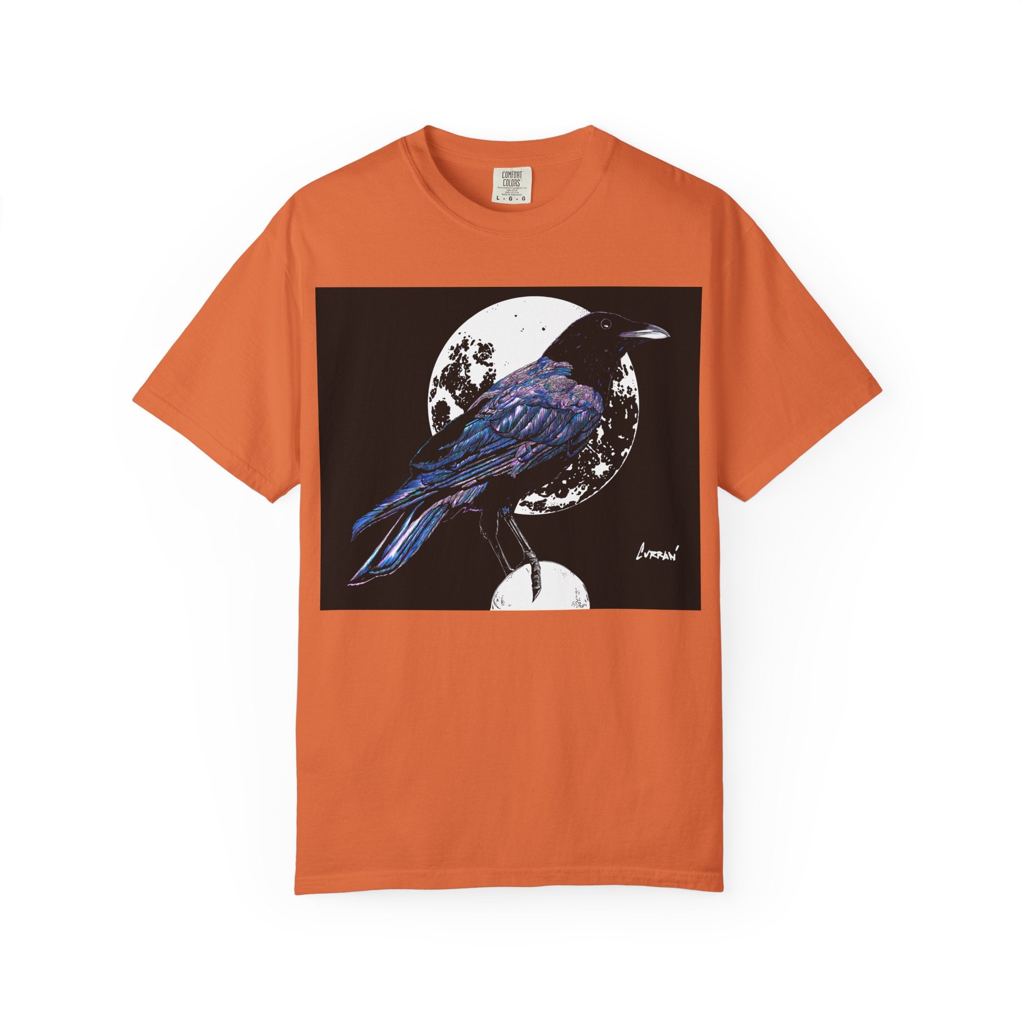 Crow Garment-Dyed T-Shirt for Nature Lovers