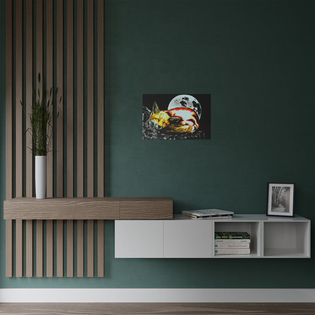 Dreamy Fox Satin Poster - 300gsm Art Print for Animal Lovers