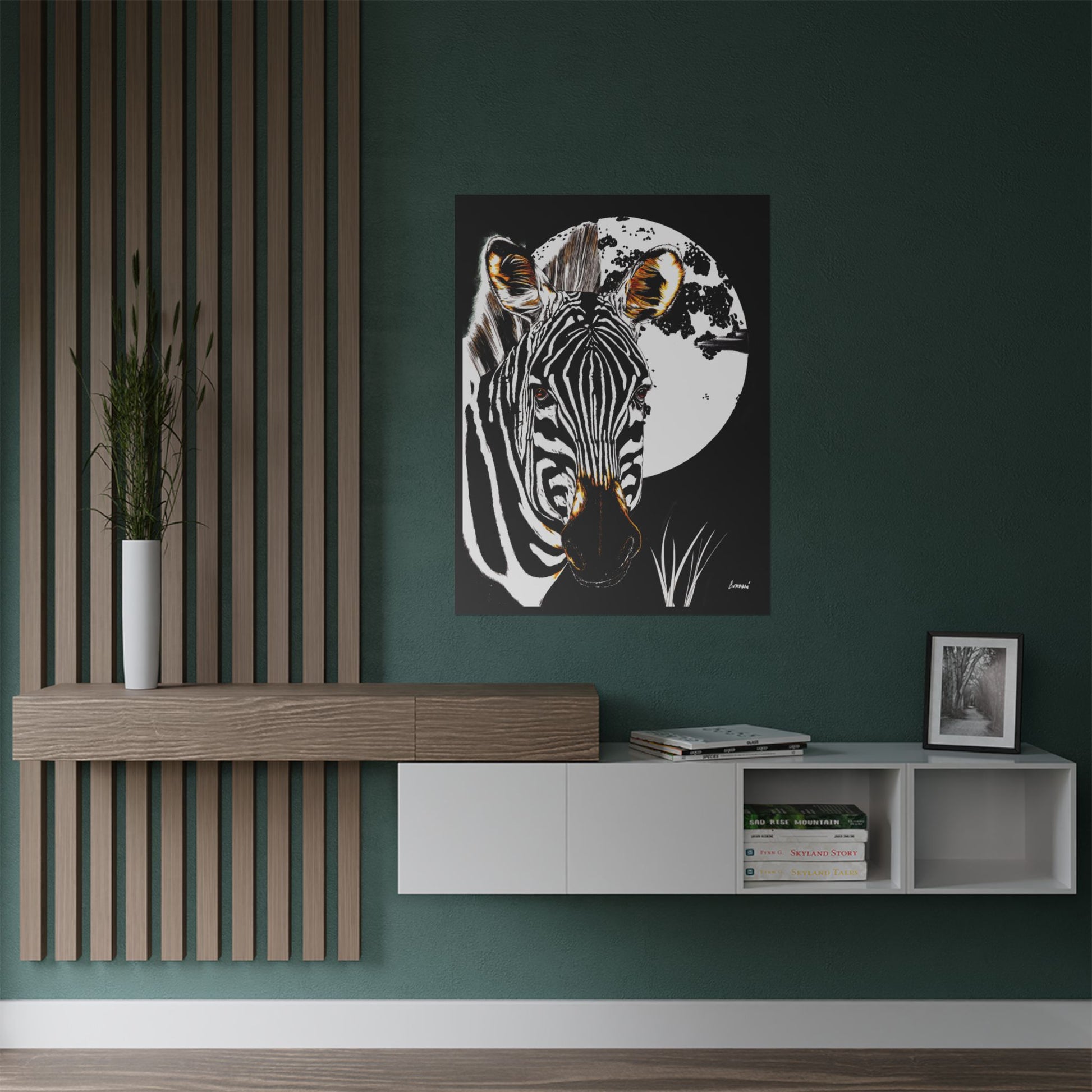 Zebra Satin Poster - Art Print Poster of the Original Art