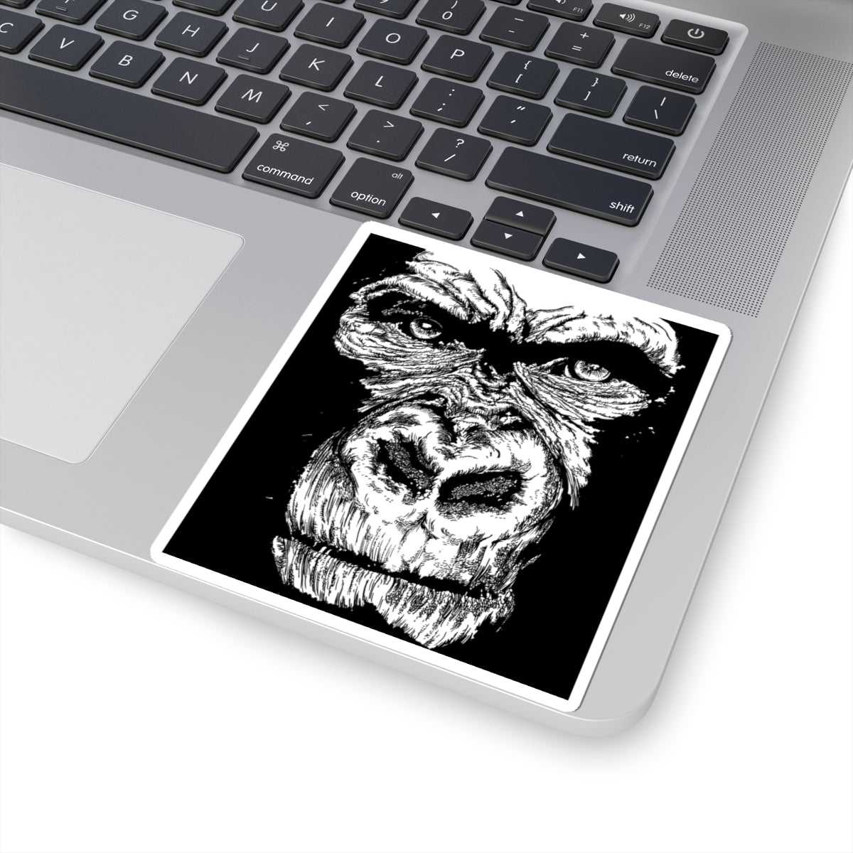 Bold Gorilla Art Kiss-Cut Stickers - Perfect for Laptops