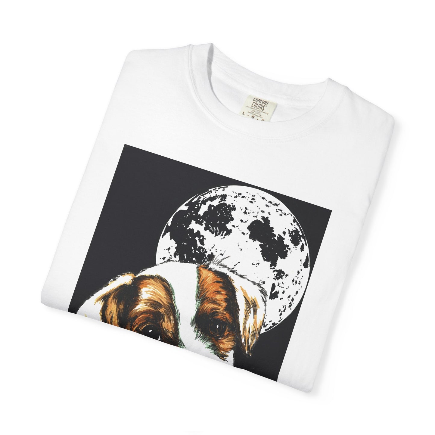 Moonlit Beagle Puppy Unisex Garment-Dyed T-shirt – Perfect for Animal Lovers