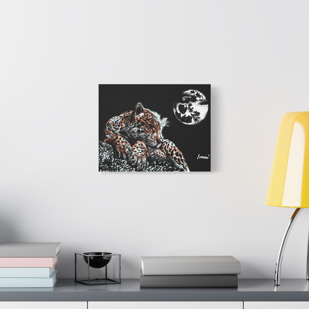 Leopard Canvas Art – Original Hand-Drawn Realistic Big Cat