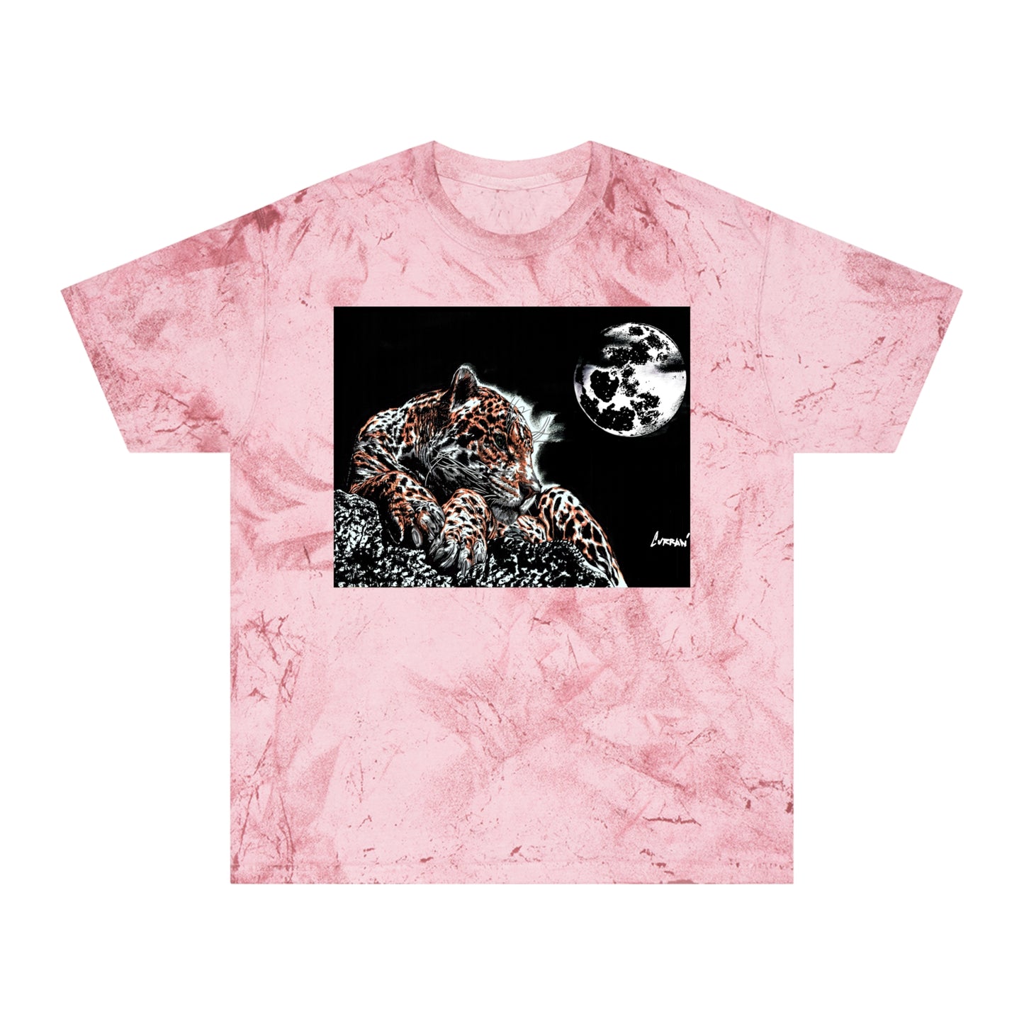 Leopard in the Moonlight T Shirt Original Hand Drawn Art