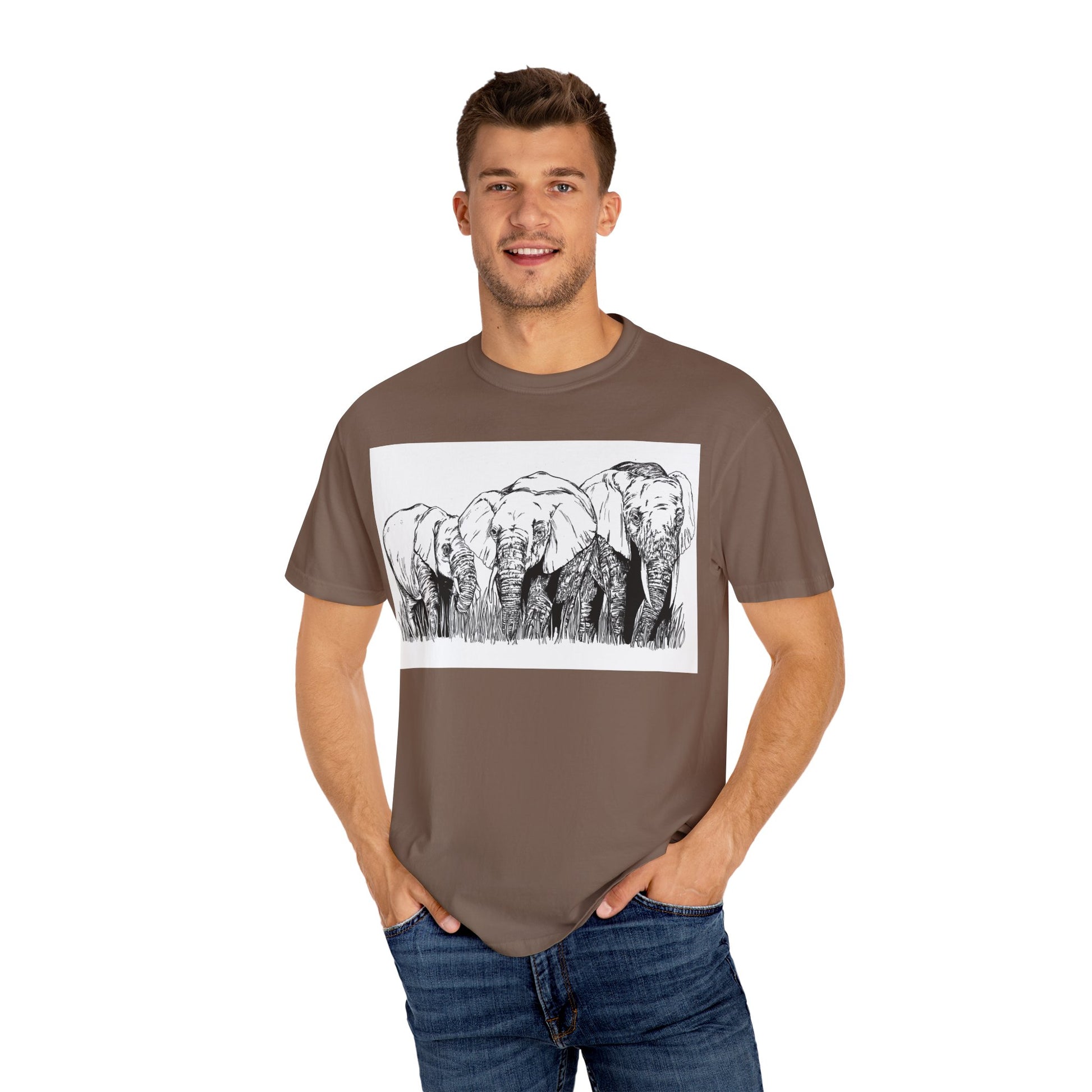 Eco-Friendly Elephant Graphic Unisex T-Shirt