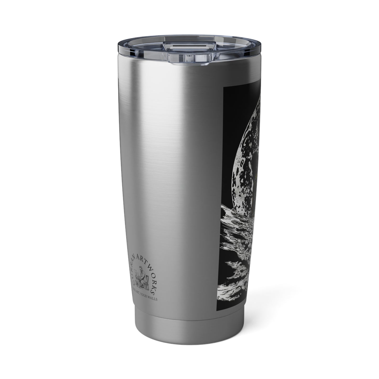Panther Wall Art 20oz Tumbler Mug - Original Hand Drawn Design, Gift for Traveler, Vagabond Cup, Wildlife Lover, Unique Animal Print