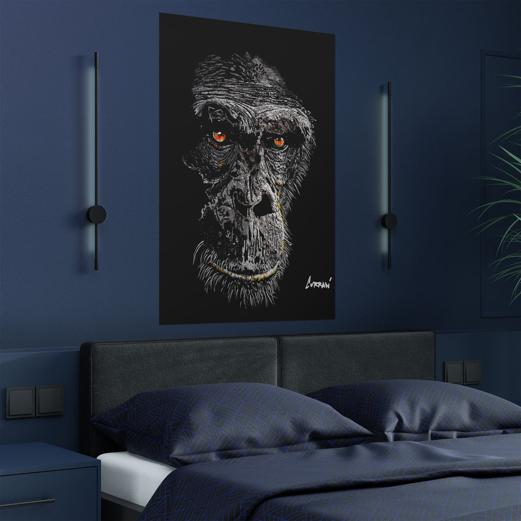 Gorilla Art Satin Poster - 300gsm | Bold Animal Wall Décor