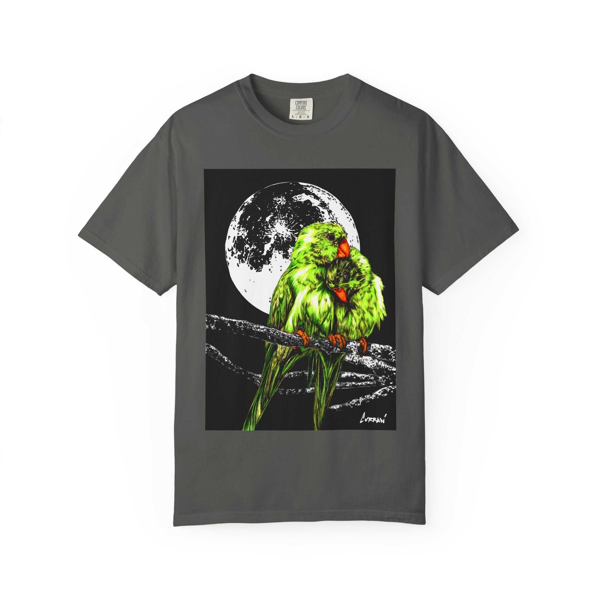 Parrots in the Moonlight Unisex T-shirt.