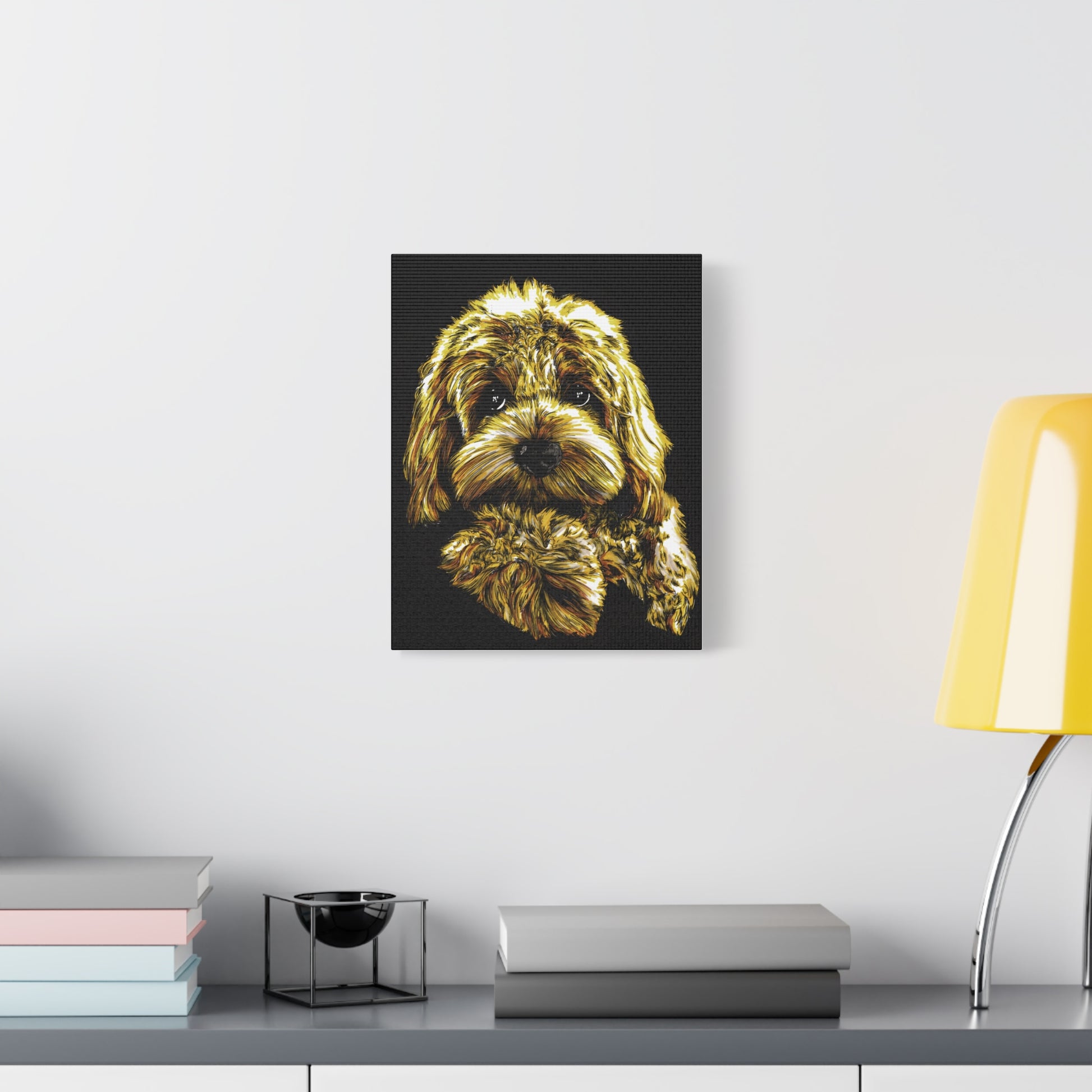 Goldendoodle Print, Hand-Drawn Original Dog Art,