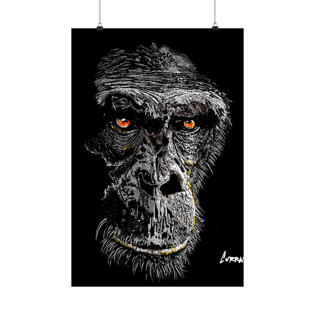Gorilla Art Satin Poster - 300gsm | Bold Animal Wall Décor