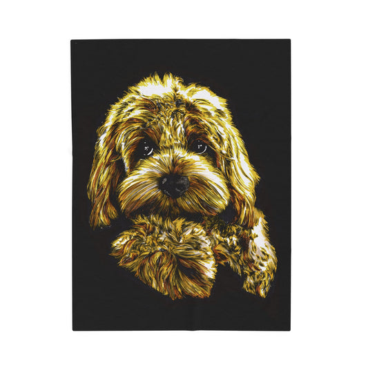 Cozy Dog Lovers Velveteen Plush Blanket