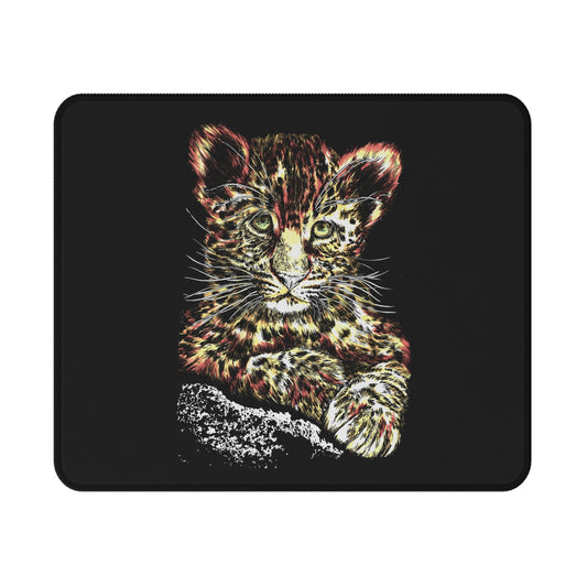 Wildlife Leopard Non-Slip Gaming Mouse Pad