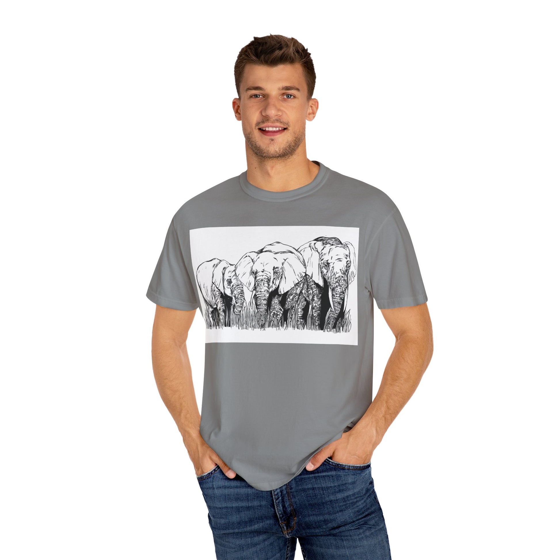 Eco-Friendly Elephant Graphic Unisex T-Shirt