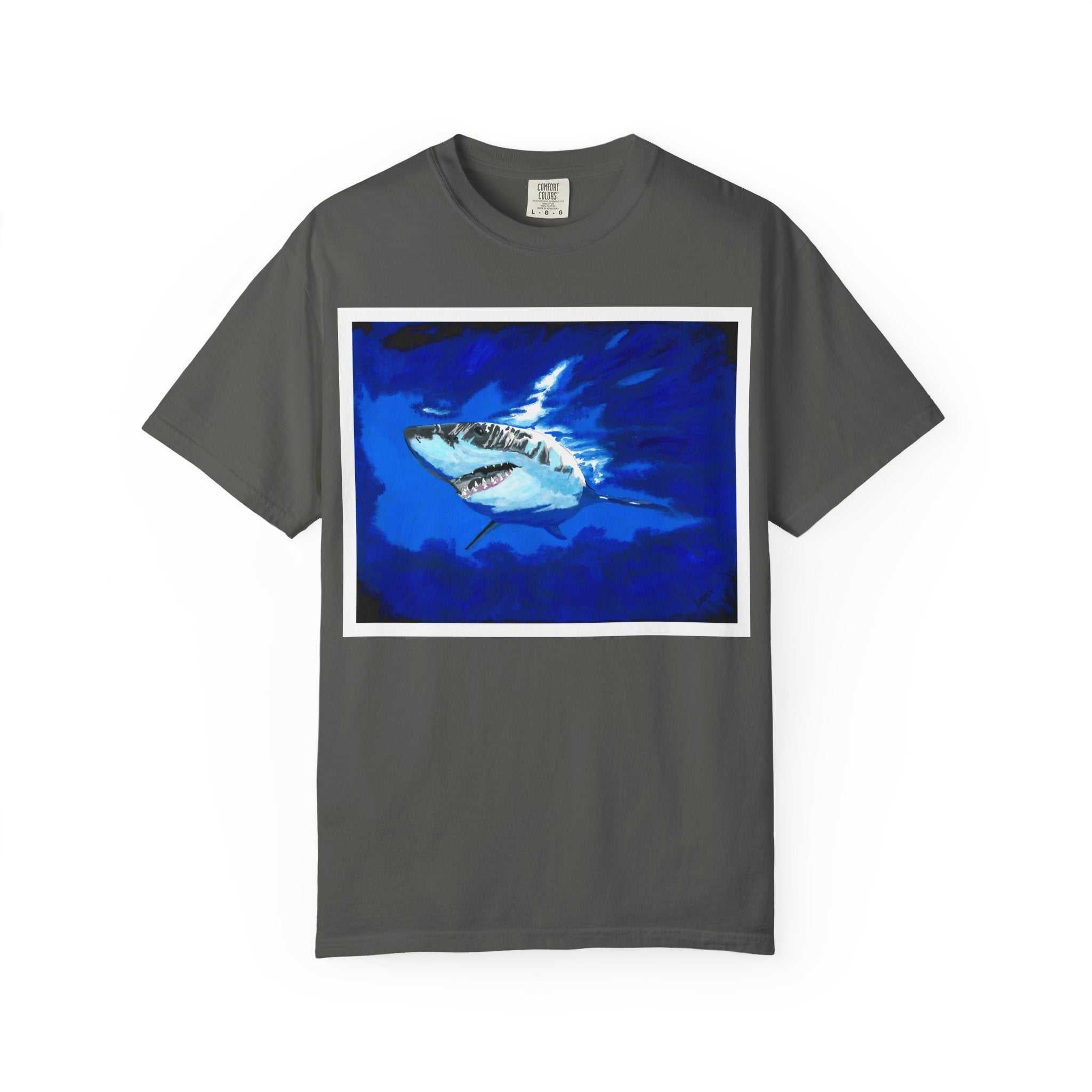 Dive into style with our Shark Graphic Unisex T-Shirt - Ocean Adventure Tee! Perfect for all ocean lovers. Get yours now and make a splash!