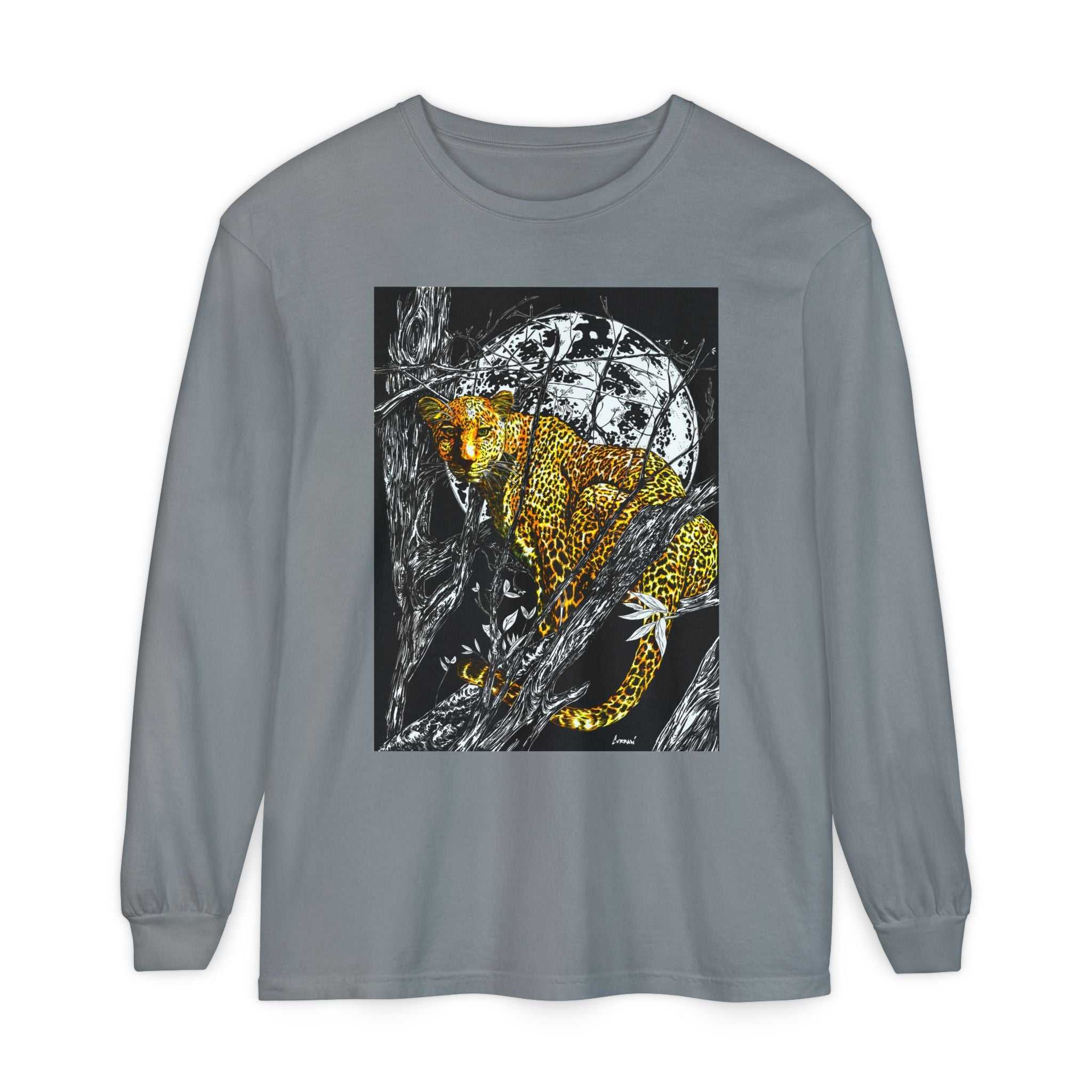 Wild Cheetah Unisex Long Sleeve T Shirt Eco-Friendly