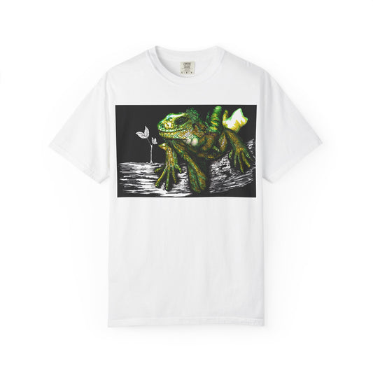 Iguana Unisex T-shirt - Hand Painted Art Design