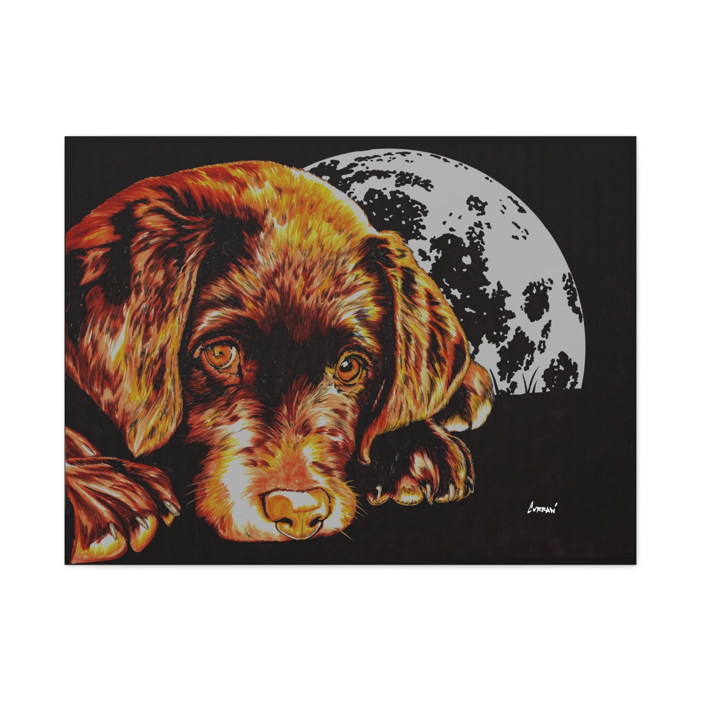 Chocolate Lab Puppy Wall Art Print of the Original
