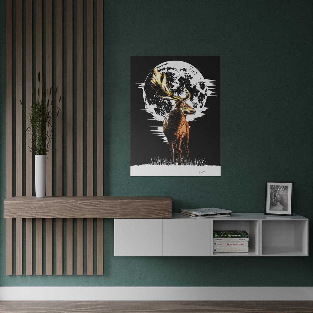 Deer Satin Poster - 300gsm Art Print for Nature Lovers