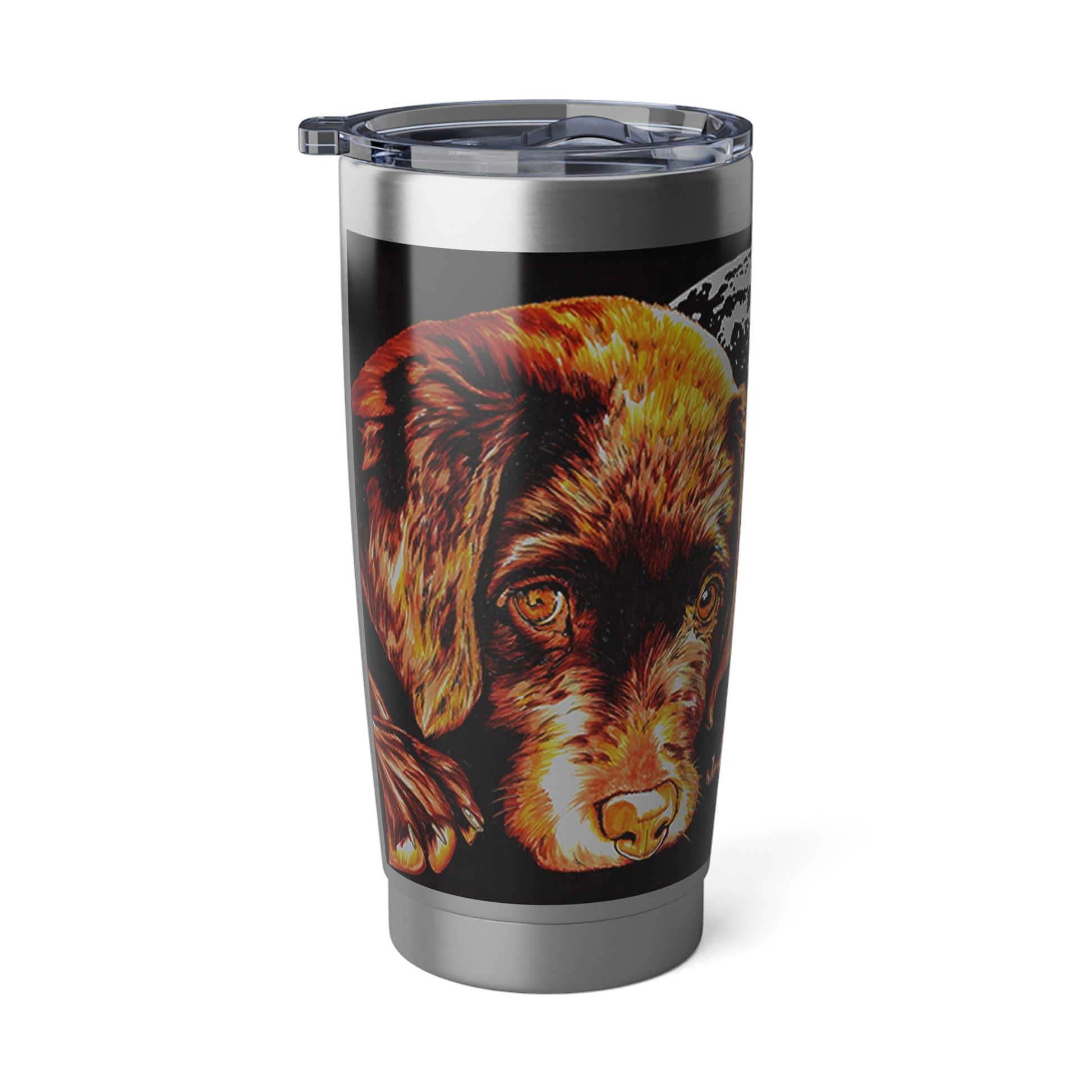 Chocolate Lab Puppy 20oz Tumbler, Original Wall Art
